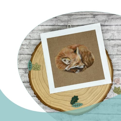 Kleines Bild Fuchs (handgemalt)