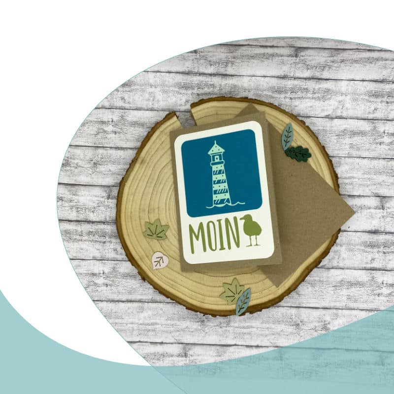 Grußkarte "MOIN" maritim – Bild 3