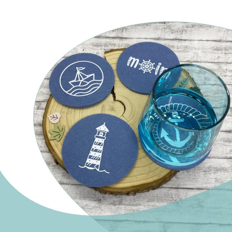 Filz-Untersetzer MeerLiebe maritim (Set) – Bild 3