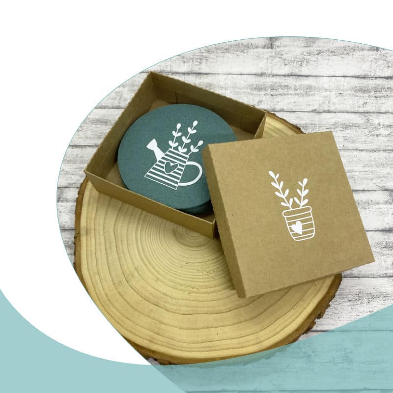 Filz-Untersetzer Blumenliebe (Set) mit Umverpackung – Bild 9