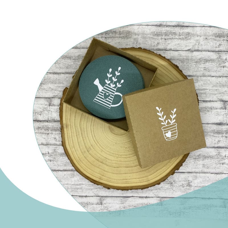 Filz-Untersetzer Blumenliebe (Set) mit Umverpackung – Bild 8